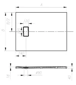 Tuš kada Menora 80x80 Kerrock 108 575000 - Slika 2