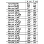 Tuš kada Menora 80x80 Kerrock 108 575000 - Slika 3