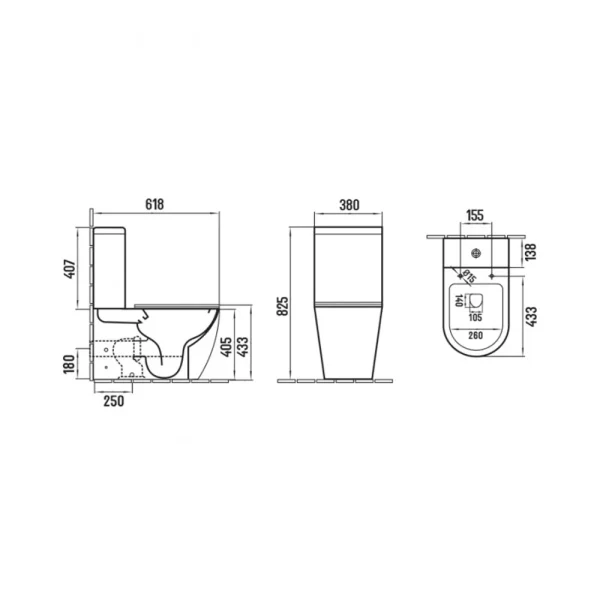 Monoblok Perla rimless MBL200MB - Slika 2