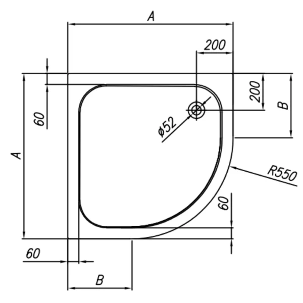 Tuš kada Ontex R90 754880 - Slika 3
