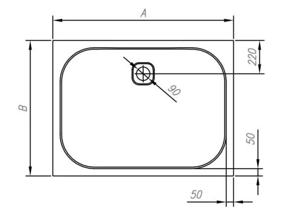 Tuš kada Pandora 120x90 ugradna 560910 - Slika 3