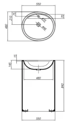 Petra Basin 55x48x84 - 922630 - Slika 2