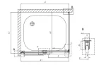 Tuš kabina VIRGO UNI 120x80/K BRILL 513170 - Slika 3