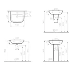Umivaonik S20 55cm - 5502L003-0001 - Slika 2