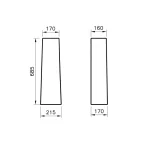 Stub S20 za umivaonik 5529L003-0156 - Slika 2