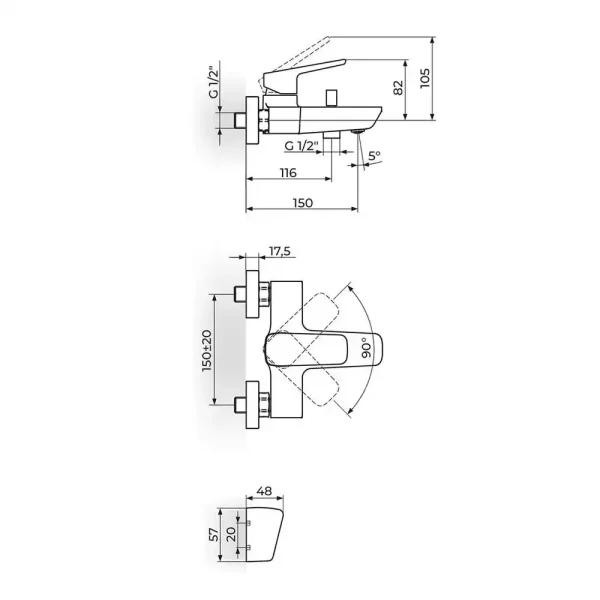 Baterija za kadu 133101W - Slika 2