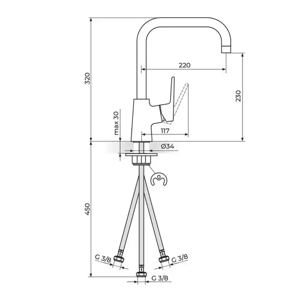 Baterija za sudoperu STOLZ 138203B - Slika 2