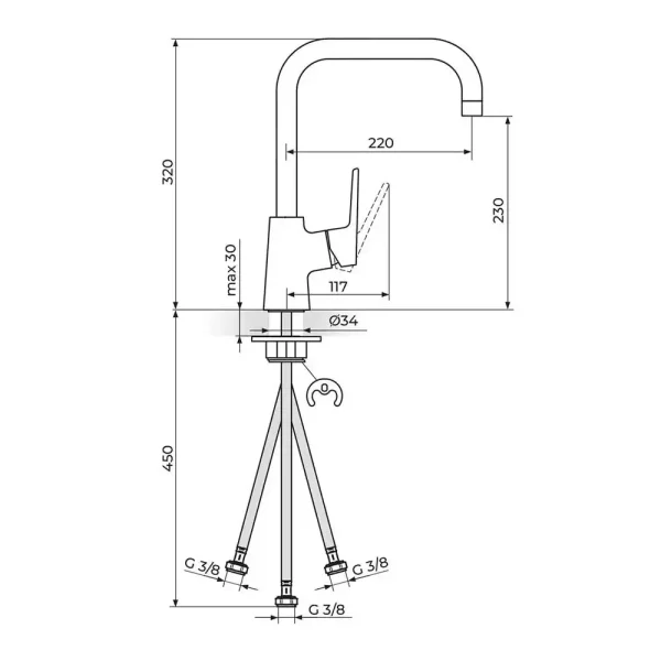 Baterija za sudoperu STOLZ 138203W - Slika 2