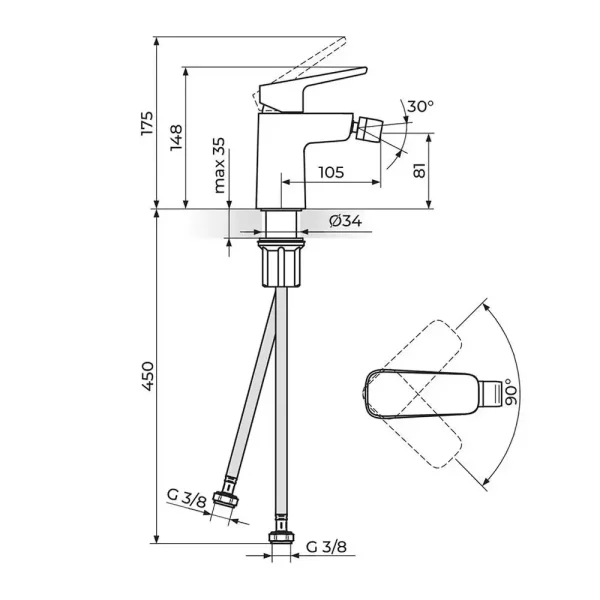 Baterija za bide STOLZ 139101B - Slika 2