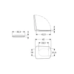 Geberit WC daska Selnova Square 500.338.01.1 - Slika 2