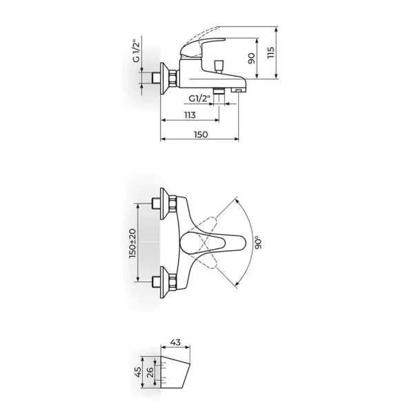 Baterija za kadu PERLA JP331001 - Slika 2