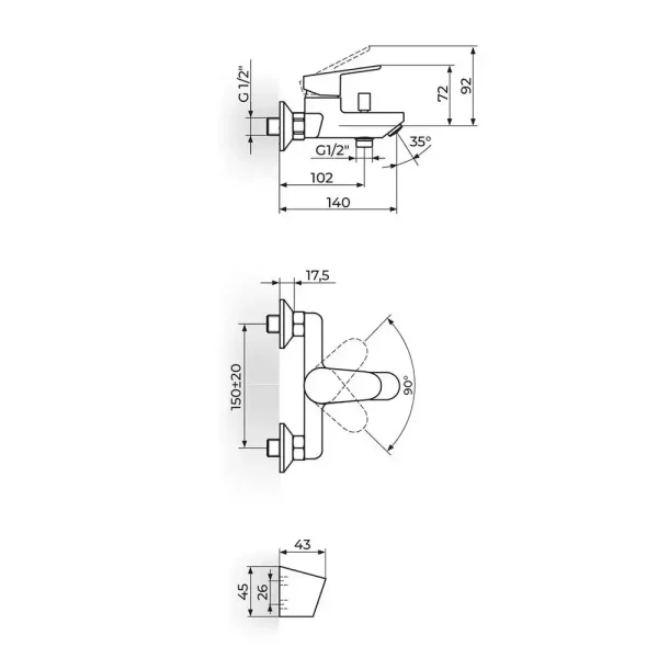 Baterija za kadu SMART JA331001 - Slika 2