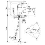 Baterija za lavabo KING J301001 - Slika 2