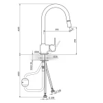 Baterija za sudoperu CUBO JC38601 - Slika 2
