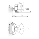 Baterija- za sudoperu, lavabo KING J321S20 - Slika 2