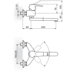 Baterija za sudoperu, lavabo CUBO JC32120 - Slika 2