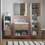 Ormarć Evelin OUE 65 II Gray/Oak 573880