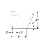 Geberit WC šolja Icon S/P, back to wall, Remfree 214020000 - Slika 3