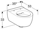 Geberit Konzolna WC šolja Icon Remfree 204060000 - Slika 2