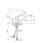 Baterija za sudoperu KING lekarska J381L001 - Slika 2