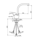 Baterija za sudoperu KING J382003 - Slika 2