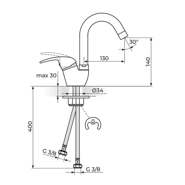 Baterija za sudoperu KING J382211 - Slika 2