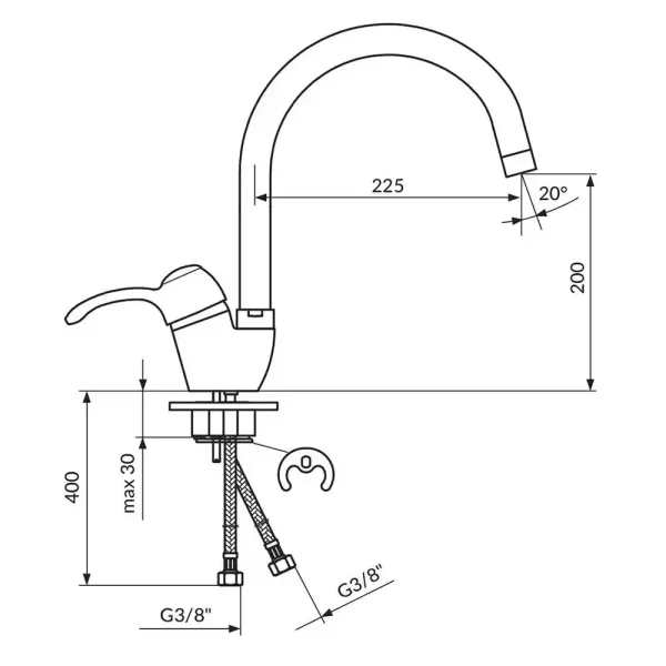 Baterija za sudoperu JAFFAR JF38201 - Slika 2