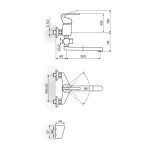 Baterija za kadu, lavabo KING PLUS ŠVEDSKA JK341001 - Slika 2