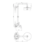 Baterija za tuš kadu KING PLUS JK371251 - Slika 2
