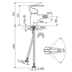 Baterija za bide KING PLUS JK391001 - Slika 2