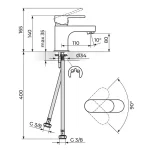 Baterija za lavabo MISTIQUE M JM30201 - Slika 2