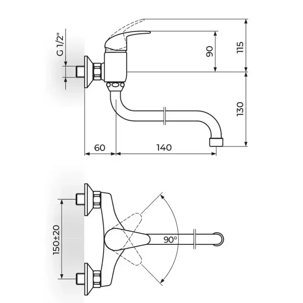 Za sudoperu, lavabo PERLA JP322014 - Slika 2