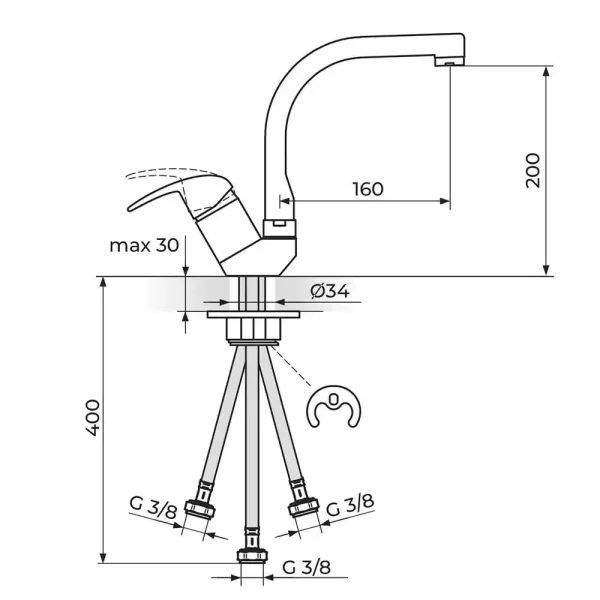 Baterija za sudoperu PERLA JP382203 - Slika 2