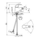 Baterija za bide PERLA JP391001 - Slika 2