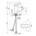 Za lavabo QUADRO JQ30101B - Slika 2