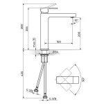 Baterija za lavabo QUADRO JQ30109 - Slika 2