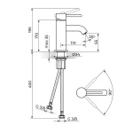 Baterija za lavabo ZERRO JZ30101 - Slika 2