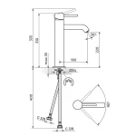 Baterija za lavabo ZERRO JZ30109 - Slika 2