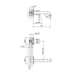 Baterija za lavabo ZERRO JZ31401 - Slika 2