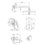 Baterija za tuš kadu ZERRO JZ31701 - Slika 2