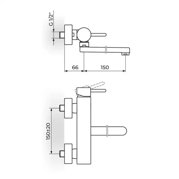 Baterija za sudoperu, lavabo ZERRO JZ32115 - Slika 2