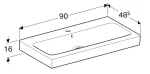 Geberit Umivaonik Icon 124090000 (90x48,5) - Slika 2