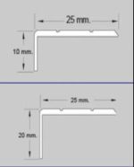 Aluminijumska prelazna lajsna 3126 zlato - Slika 2