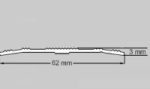 Aluminijumska prelazna lajsna AD-002 srebrna mat - Slika 2