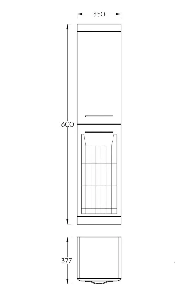 Ormarić Luxor Vertikal drvo Pino Art (1029) - Slika 3