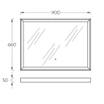 Ogledalo Line Art 90 sa led osvetljenjem Pino Art (1057) - Slika 2