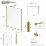 Tuš paravan Copen Monte 120x200 (C-02-S120BG) - Slika 3