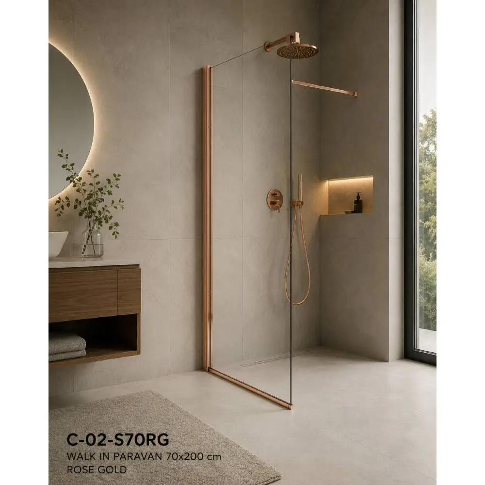tuš-paravan-walk-in-70x200-copen-monte-rose-gold Tuš paravan Copen Monte 90x200 (C-02-S90RG) - Slika 1