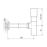 Sifon za lavabo - 5/4" - STOLZ 1200 - Slika 2