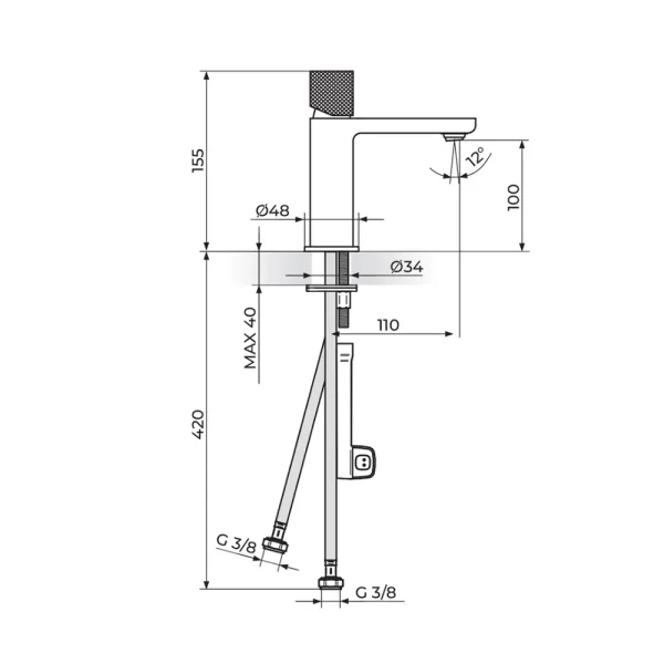 Baterija za lavabo  230101BG - Slika 2